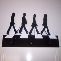Perchero beatles de metacrilato impreso